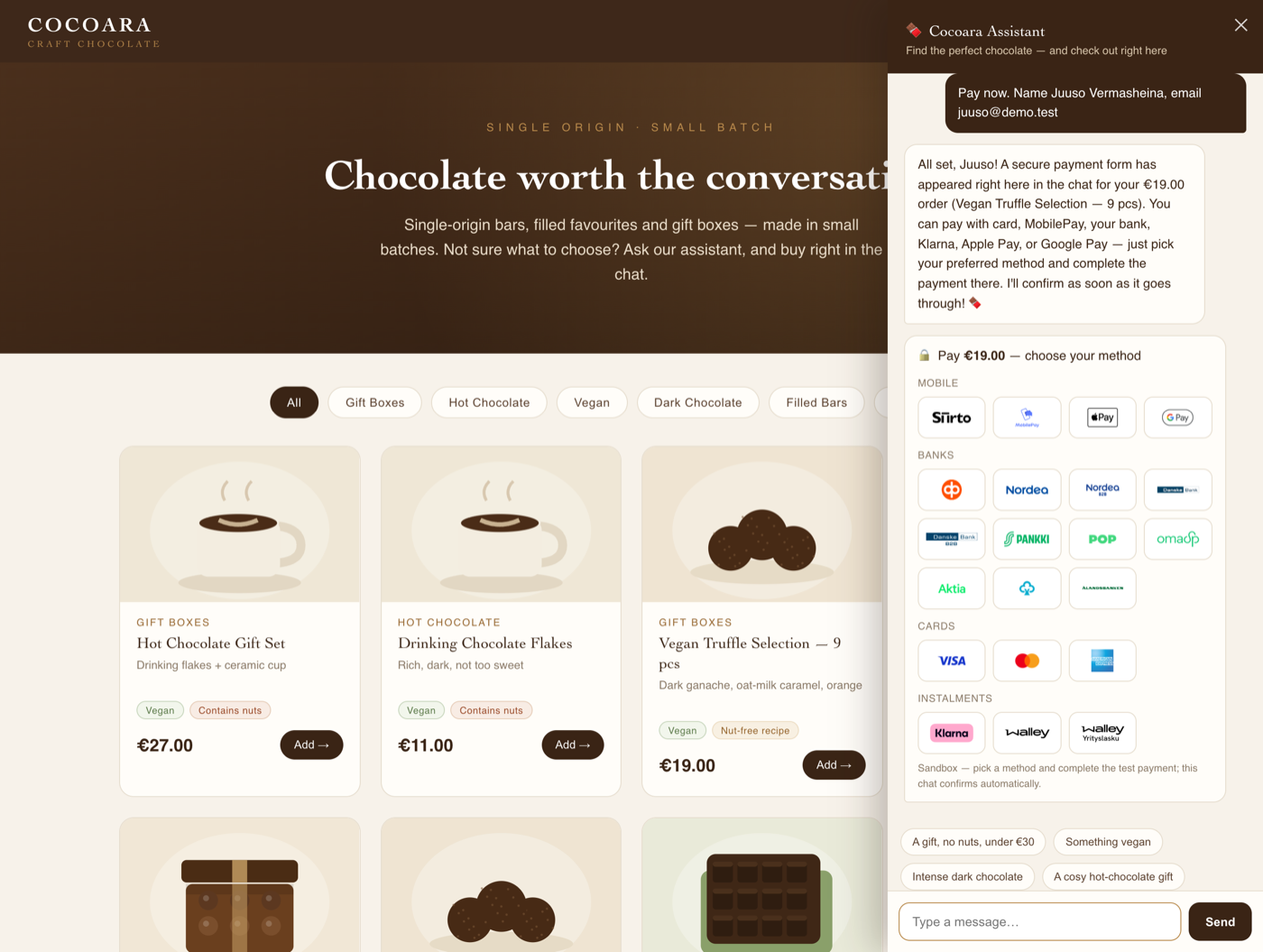 21 Finnish payment methods via Paytrail